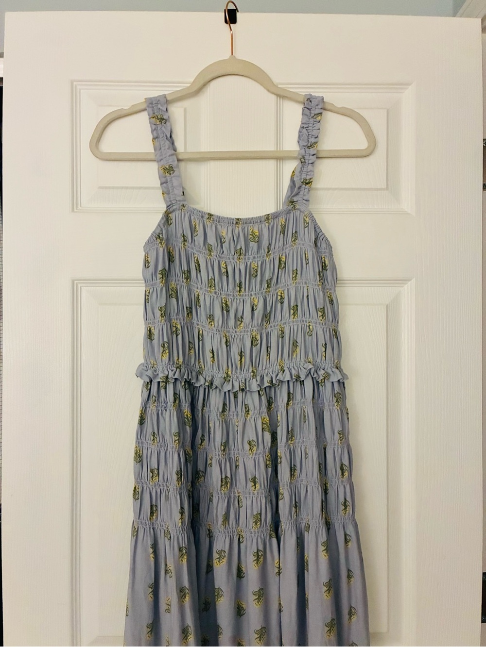Universal Thread Maxi A-Line Dress with Smocking - Picture 4 of 5